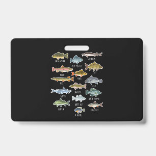Types Of Freshwater Fish Species Fishing Badge