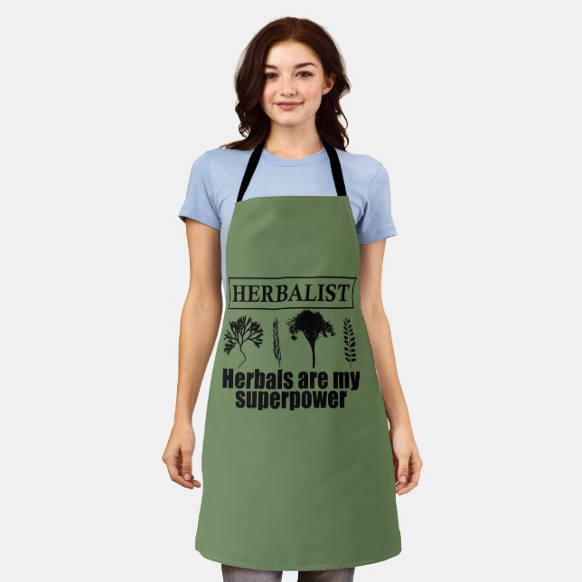Types of herbals herbalist apron (Worn)