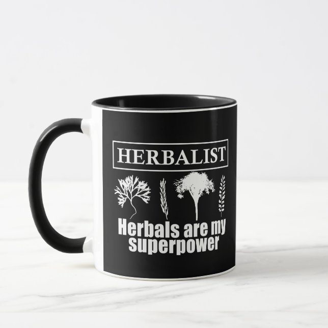 Types of herbals herbalist mug (Left)