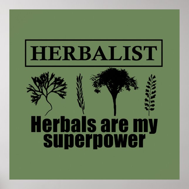 Types of herbals herbalist poster (Front)