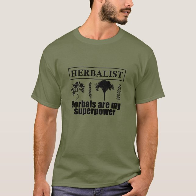 Types of herbals herbalist T-Shirt (Front)