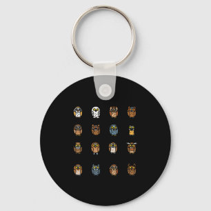 Types Of Owls Collection For Cute Owl Lover Keychain
