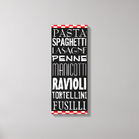 Types Of Pasta's Kitchen Art