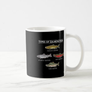 Types Of Salmon Fish For Salmon Fishing  Coffee Mug