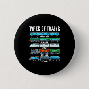 Types Of Trains Shirt Toddler Boy Locomotive Railr 2 Inch Round Button