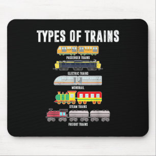 Types Of Trains Shirt Toddler Boy Locomotive Railr Mouse Pad
