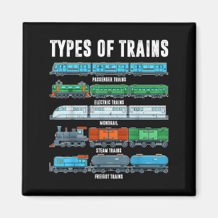 Types Of Trains Shirt Toddler Boy Locomotive Son B Magnet