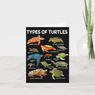 Types Of Turtles Funny Sea Turtle Animal Men Women Card