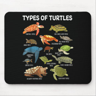 Types Of Turtles Funny Sea Turtle Animal Men Women Mouse Pad