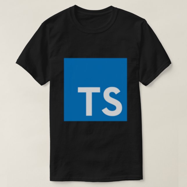 TypeScript Logo (White) Classic T-Shirt (Design devant)