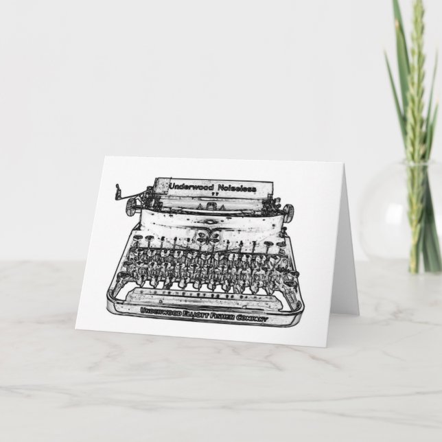 TYPEWRITER art  card (Front)