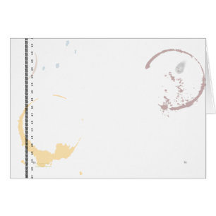 Typewriter Art Coffee Stain Card