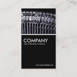 Typewriter - Black Business Card