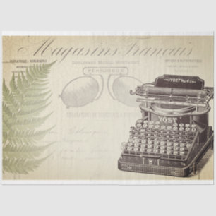 Typewriter Furniture Decoupage Paper