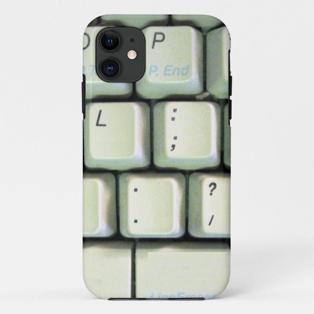 Typewriter Keyboard Case-Mate iPhone Case (Back)