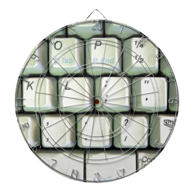 Typewriter Keyboard Dartboard (Front)
