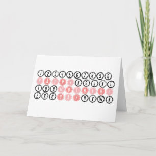 Typewriter Keyboard Happy Mother's Day Card