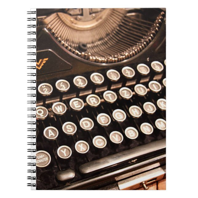 Typewriter keys notebook (Front)