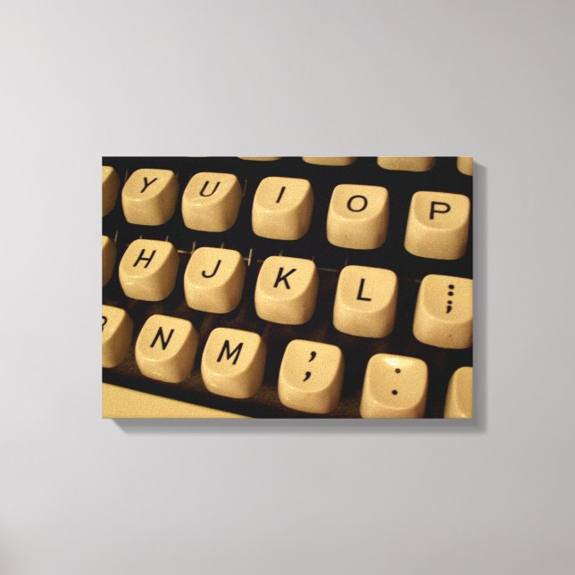 Typewriter Keys on Canvas Print (Front)