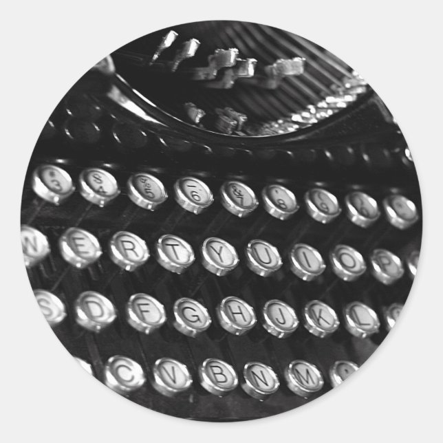 Typewriter keys sticker (Front)