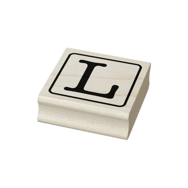 Typewriter Letter L Rubber Stamp (Stamp)