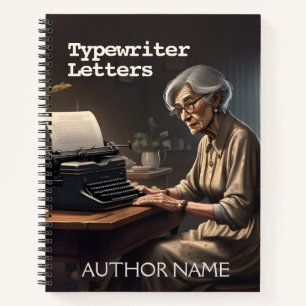 Typewriter Letters Book Cover Inspiration Notebook