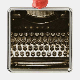 Typewriter Metal Ornament