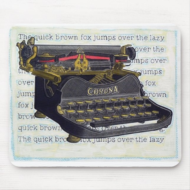 Typewriter Mousepad (Front)