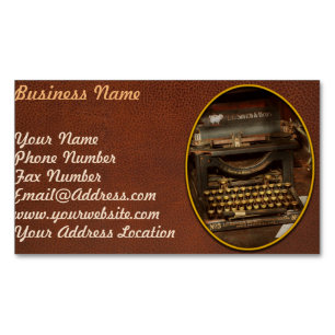 Typewriter - My bosses office Magnetic Business Card
