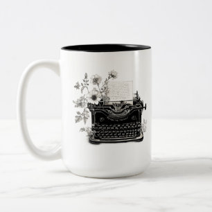 typewriter poets ttpd modern art new aesthetic Two-Tone coffee mug