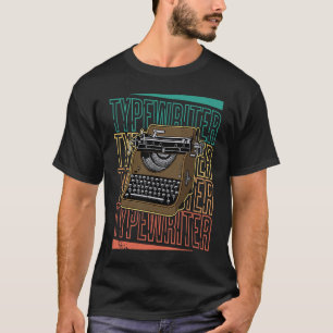 Typewriter Retro journalists book classic professi T-Shirt