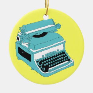 Typewriter - SRF Ceramic Ornament
