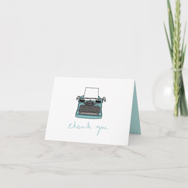 Typewriter Thank You Note (Front)