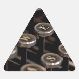 Typewriter Triangle Sticker