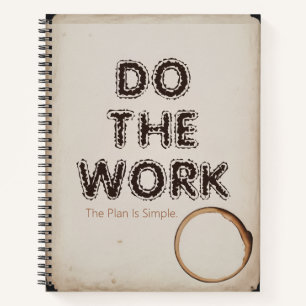 Typewriter Truth Authentic Quote on Textured Pap Notebook