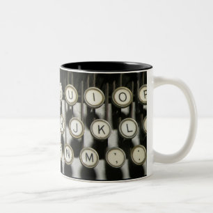 Typewriter Two-Tone Coffee Mug