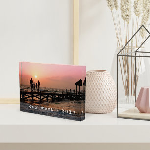 Typewriter Vacation Memory Photo Block