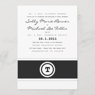 Typewriter Wedding Invitation