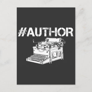 Typewriter Writing Author Journalist Book Writter Postcard