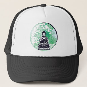 Typhoon Buddha Wave Emerald Smoke Trucker Hat