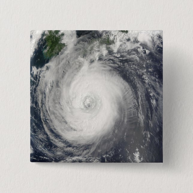 Typhoon Chaba 2 Inch Square Button (Front)