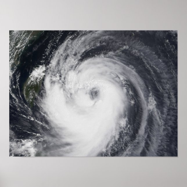 Typhoon Chaba in the western Pacific Ocean Poster (Front)