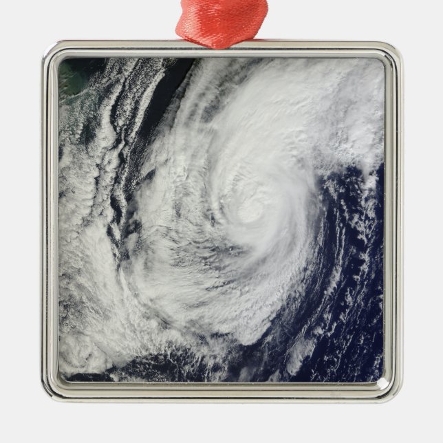 Typhoon Chaba over the Ryukyu Islands, Japan Metal Ornament (Front)