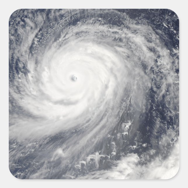 Typhoon Choi-wan west of the Mariana Islands Square Sticker (Front)