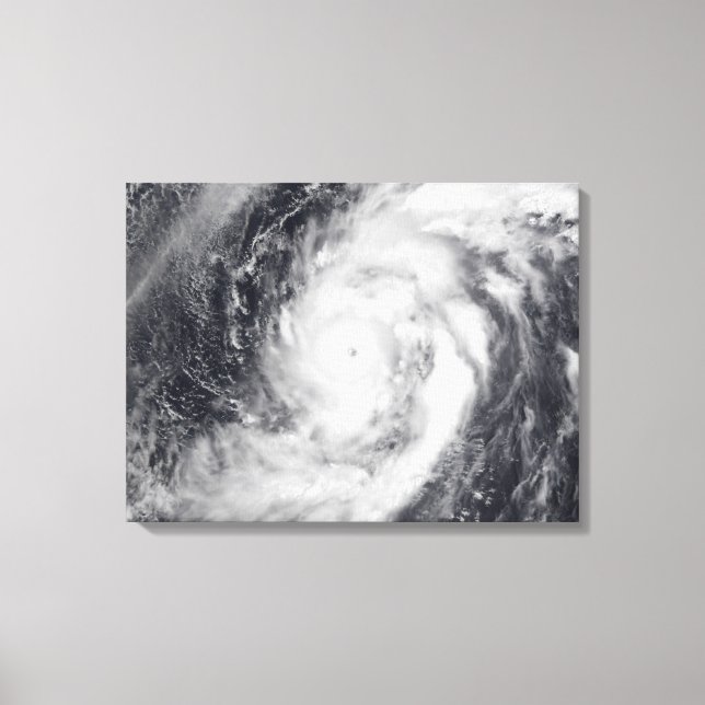 Typhoon Damrey in the western Pacific Ocean Canvas Print (Front)