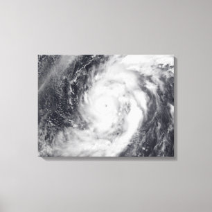 Typhoon Damrey in the western Pacific Ocean Canvas Print