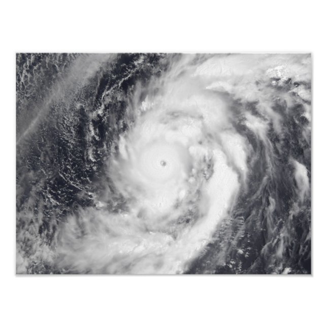 Typhoon Damrey in the western Pacific Ocean Photo Print (Front)