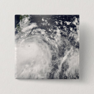 Typhoon Fengshen over the Philippines 2 Inch Square Button