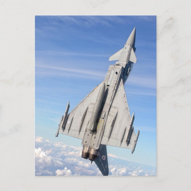 Typhoon Fighter Jet Postcard (Front)