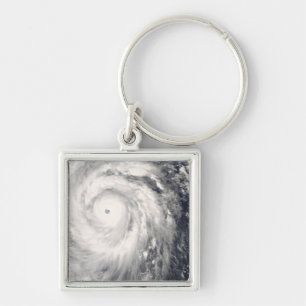 Typhoon Jangmi off Taiwan and the Philippines Keychain